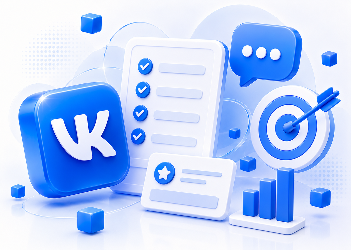 3D-иллюстрация бесплатного разбора VK Ads